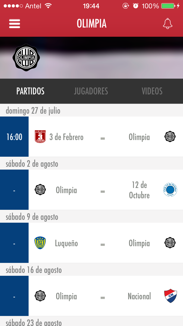 Fútbol Paraguay iPhone screenshot 5 - Sports app