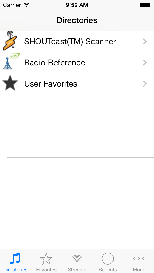 Scanner Radio review screenshots