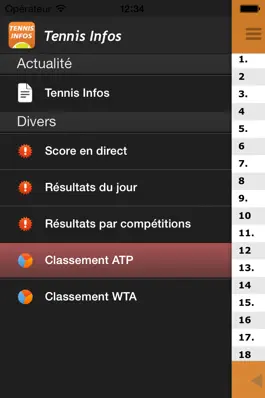 Game screenshot Tennis Actualités : Live , infos et resultats apk