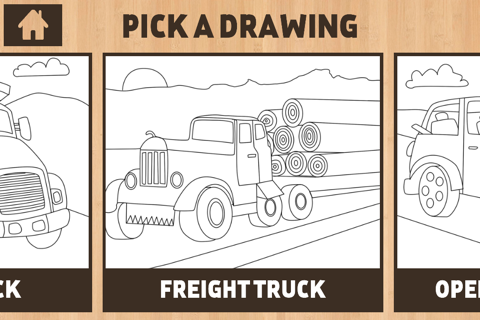 Color It Puzzle It: Trucks Lite screenshot 2