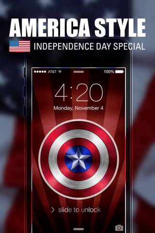 Pimp Your Wallpapers - America Style & Independence Day Special for iOS 7 screenshot 4