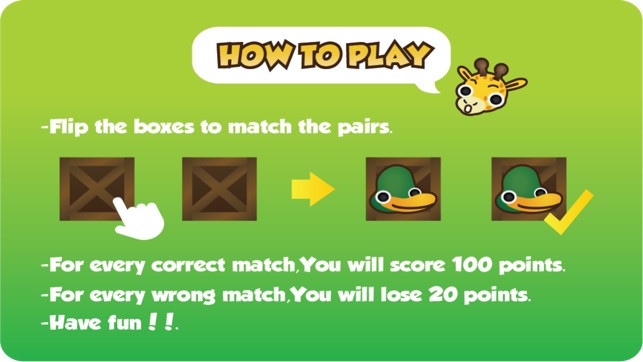 動物配對記憶：孩子的英語學習遊戲 Animal Matching Memory(圖5)-速報App