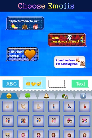 Color Text Messages - Send Color Text Messages with Emoji for sms, mms & iMessage Free screenshot 3