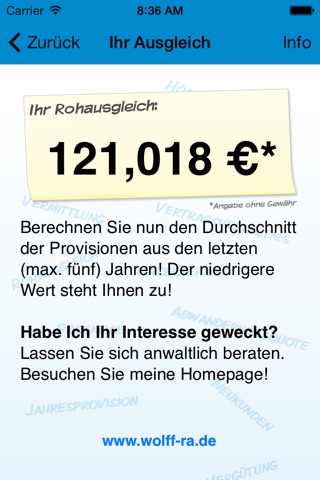 Ausgleichsrechner screenshot 4