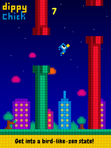 Screenshot #6 pour Dippy Chick - Pixel Bird Flyer by Qixel