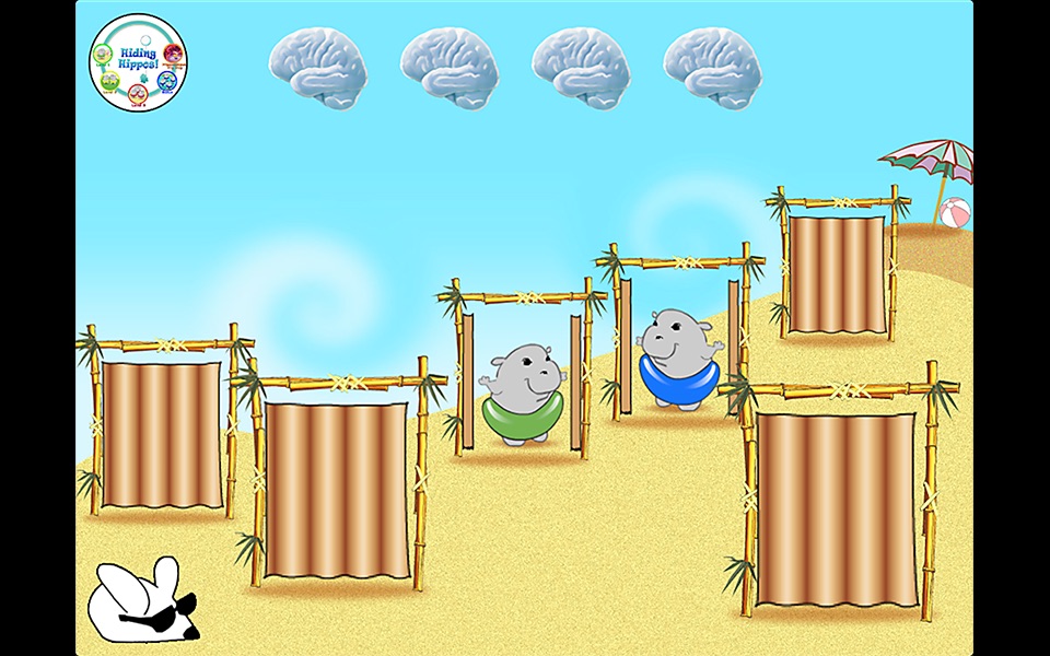 Hiding Hippos: Brain Game for Kids Free screenshot 2