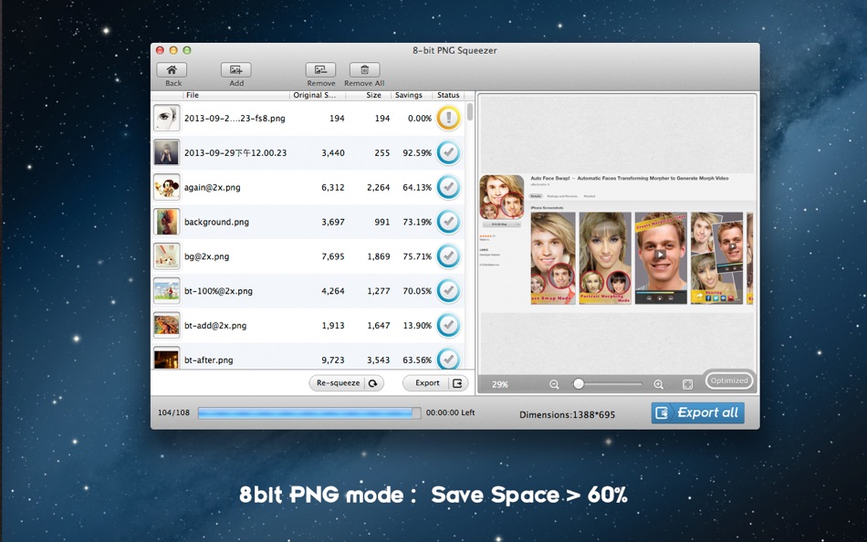 #4. Lossless Photo Squeezer - Reduce Image Size (macOS) 由: effectmatrix