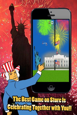 Independence Day July 4th - USA National Holiday Celebration Jumping Game screenshot 3