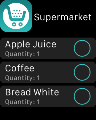 WatchList - The Grocery Shopping List on the Watch