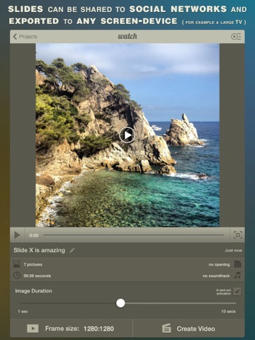 Slide X ● Slideshow Creator iPad screenshot 5 - Photo & Video app