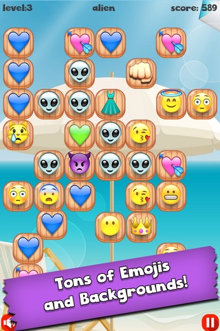 Emoji Bubble Pop - Free Cute Emoticon Art Tap Matching Game screenshot 3