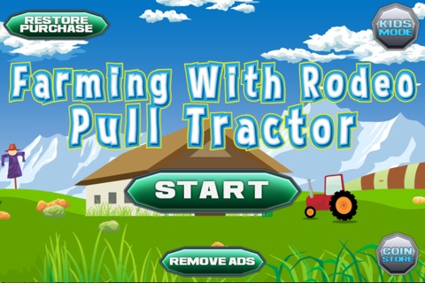 farming with rodeo pull tractor! screenshot 4