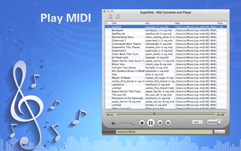 Screenshot #3 pour Super Midi Convert & Play