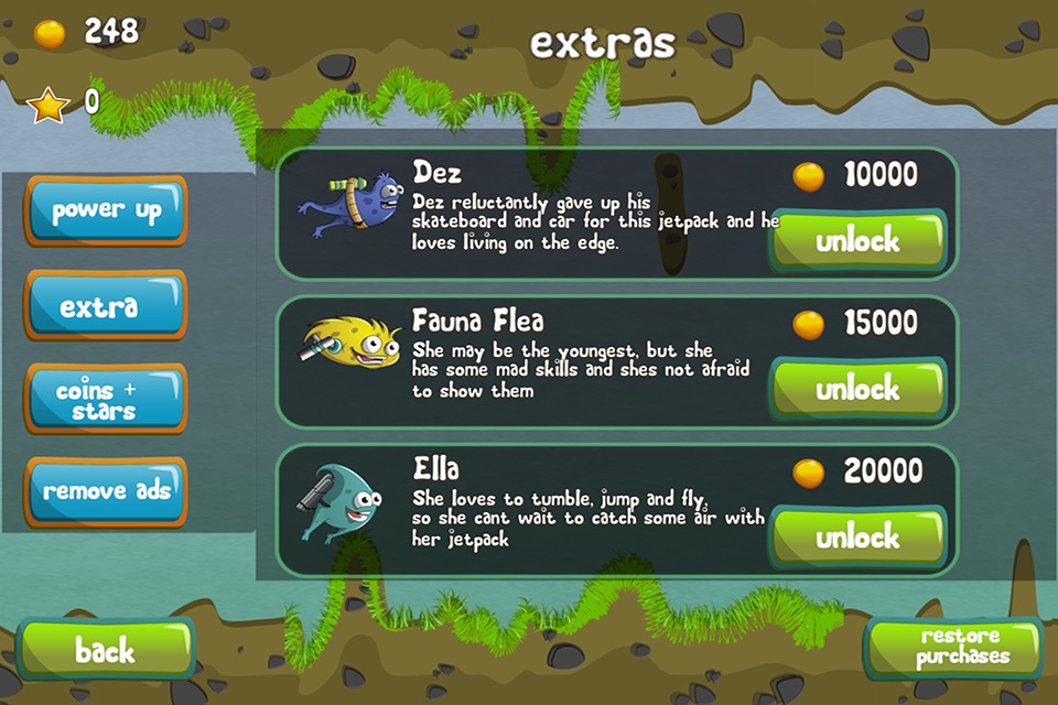A Flying Flea - Ella, Fauna Flea, Lenny and Dez's Gravity Defying Jetpack Adventure screenshot 3