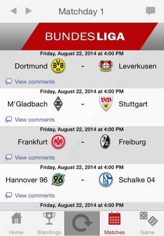 Bundesliga Live 2014-2015 screenshot 3