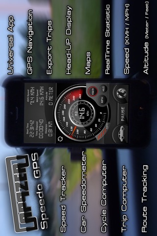 Speedo社のGPSのスピードトラッカー、車のスピードメーター、サイクルコンピューター、トリップコンピュータ、ルートトラッキング、HUDのおすすめ画像1