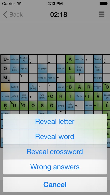 Learn Italian with Crossword Puzzles screenshot-3