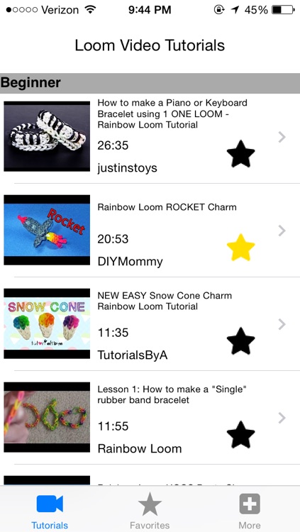 Loom Video Tutorials: Designs for Rainbow Loom