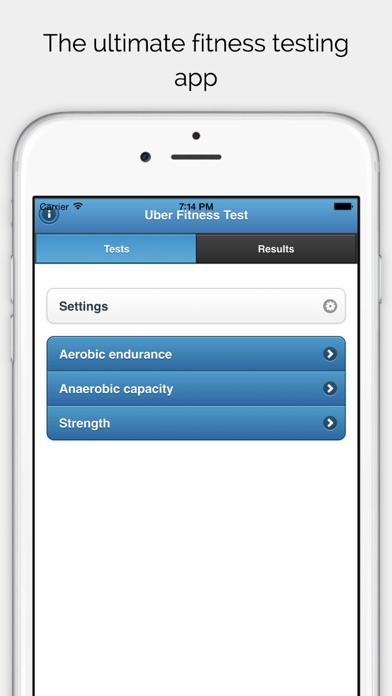Screenshot #1 pour UFT - Uber Fitness Test