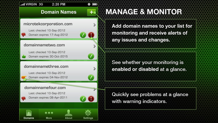 Domain Alerts