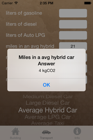 Carbon Footprint Calc screenshot 2