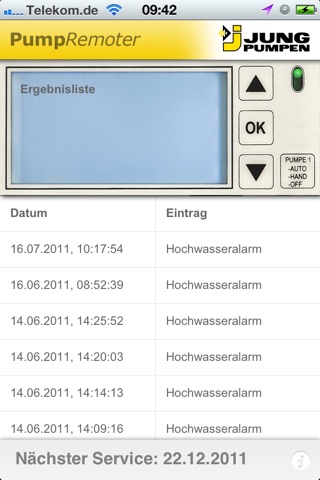 JUNG PUMPEN PumpRemoter screenshot 3