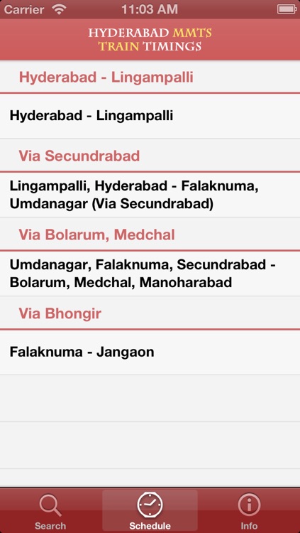 Hyderabad MMTS Suburban Train Timings
