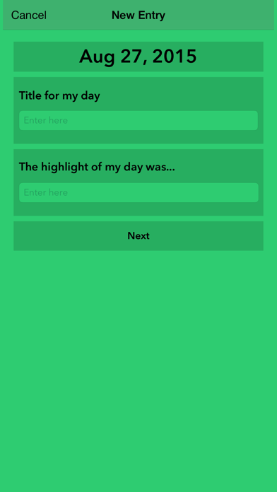 Speedy Diary iPhone screenshot