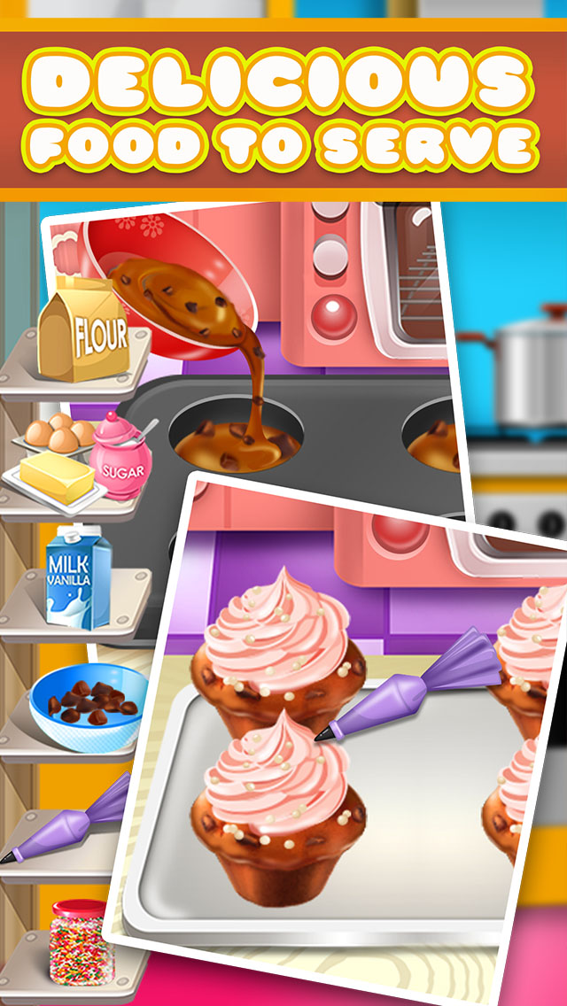 Kitchen Food Maker Salon - Fun School Lunch and Dessert Cooking Kids Games for Girls and Boys