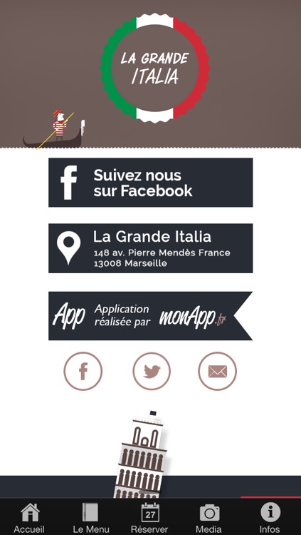 La Grande Italia - restaurant Escale Borely Marseille screenshot-4