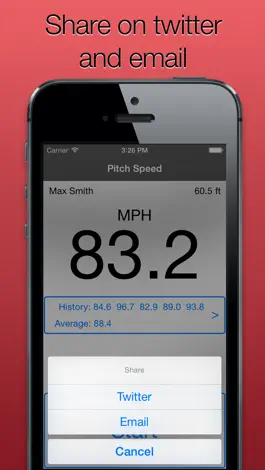 Game screenshot Pitch Speed for Baseball and Softball - Track How Fast like Radar Gun apk
