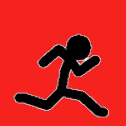 courageux stickman - sauter et courir sous la pluie gratuit