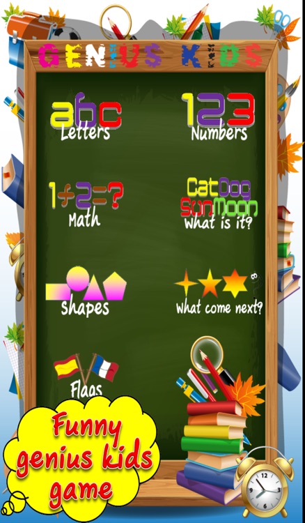 Genius Kids Games (Free 123 ABC Words Learning Genius Fun Kids Game for Baby, Toddler, Preschool and Kindergarten Genius)