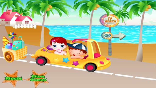 Baby In the Sand - Swimming & Play for Girl & Kids Game(圖2)-速報App