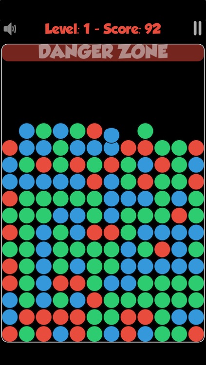 Color Crush : a puzzle game about matching 3 bubbles or more with the same color