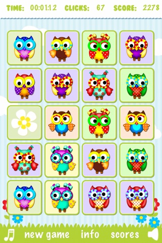 Memory Owl Card Matches Games For Kids screenshot 4