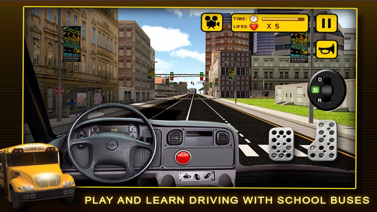 School Bus Simulator 3D – Drive crazy in city & Take Parking duty challenges for kids fun
