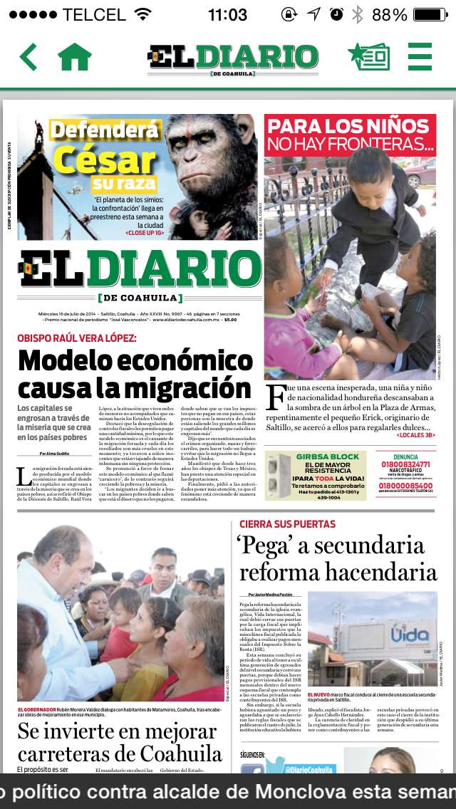 El Diario de Coahuila Screenshot