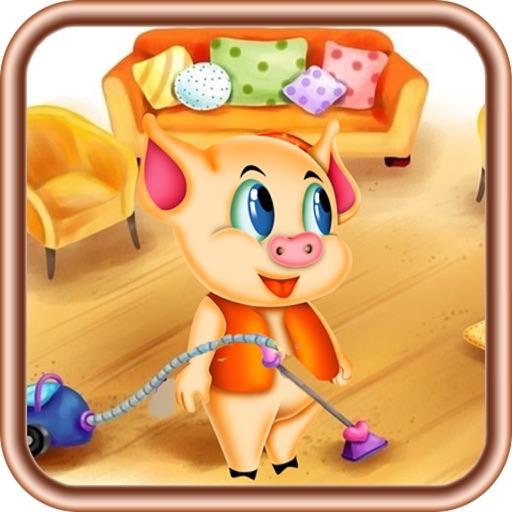 猪猪做家务,儿童游戏 icon