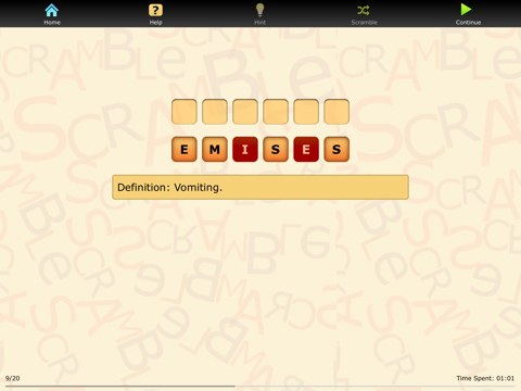 Screenshot #4 pour Med Term Scramble