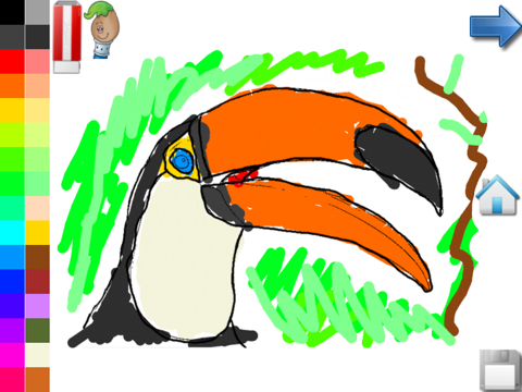 Screenshot #5 pour Coloriages : Oiseaux ! - Livre de coloriage GRATUIT - jeux pour enfants - app pour enfants