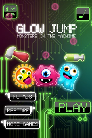 Annoying Glow Virus Jump - Monsters in the Machine screenshot 2