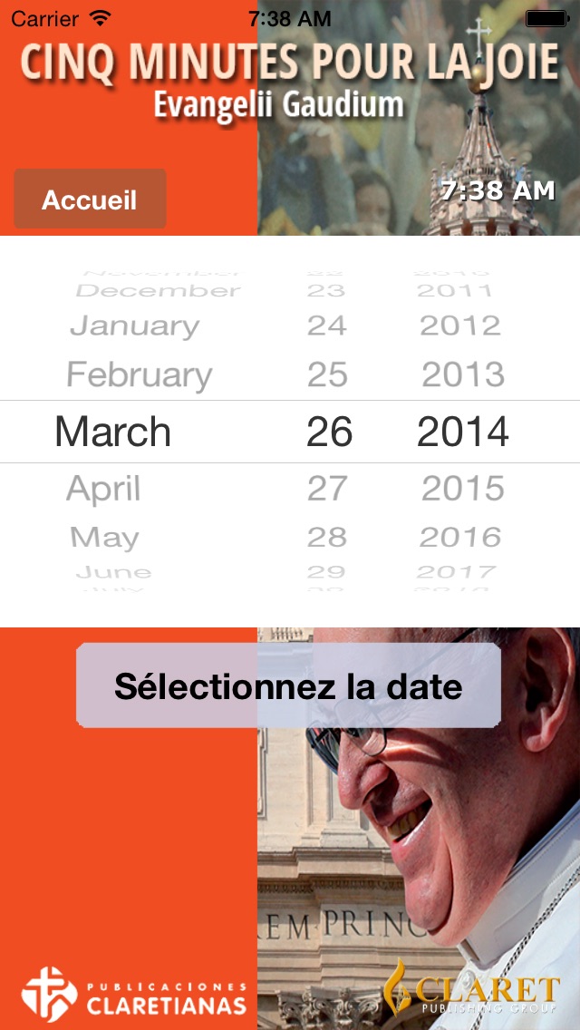 Screenshot #3 pour Evangelii Gaudium 5 min