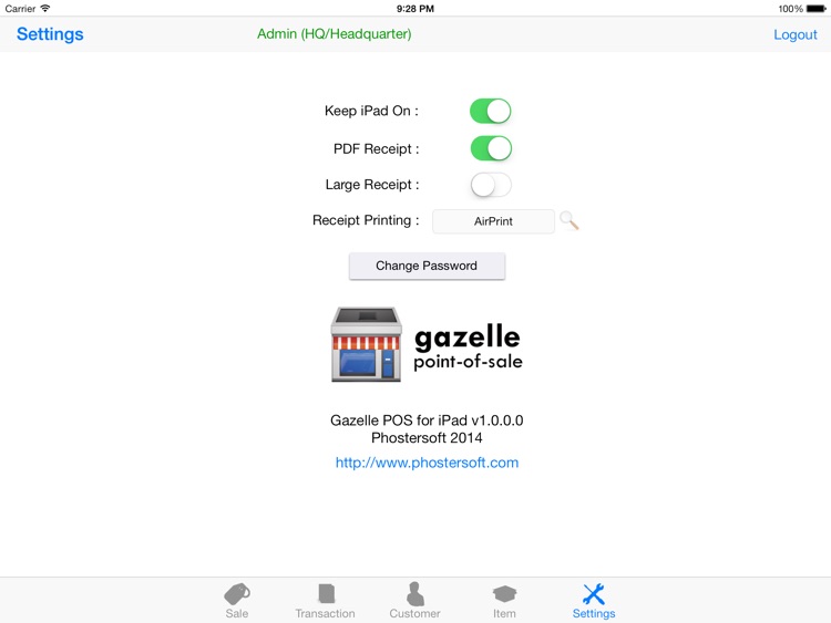 Gazelle Point-of-Sale for iPad screenshot-4