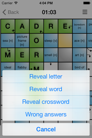 Learn French with Crossword Puzzles screenshot 4