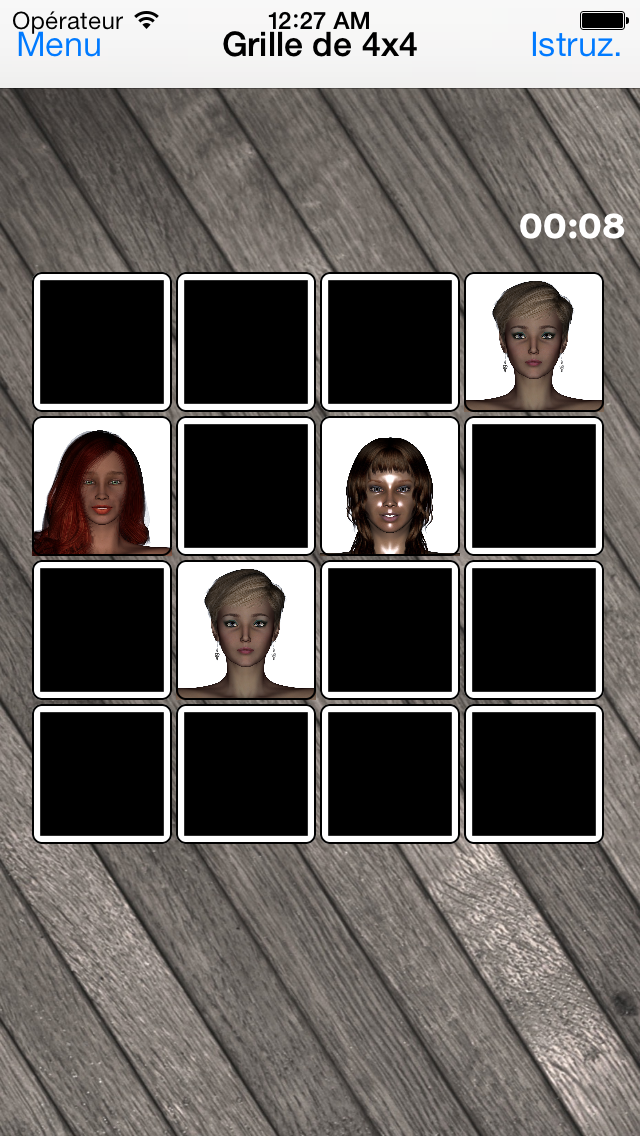 Screenshot #2 pour Jeu de mémoire Face