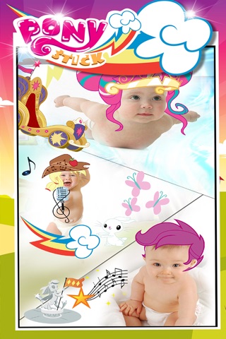 Manga & Anime Sticker Camera Pony "Photo Booth Dress Up in Style For Rainbow" screenshot 2