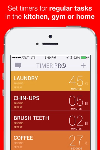 Timer Lite Free Countdown with Multiple Loud Alarm Timers for Everyday Cooking, Fitness, Timeout screenshot 3