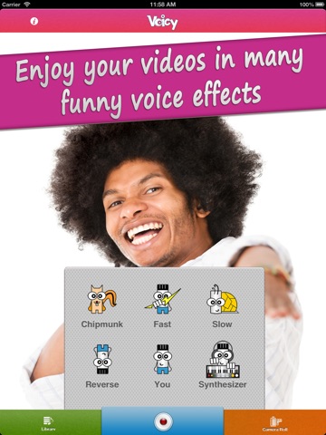 Voicy Video Booth HD - Funny Chipmunk ( Helium ) Camera Voice Changer screenshot 2