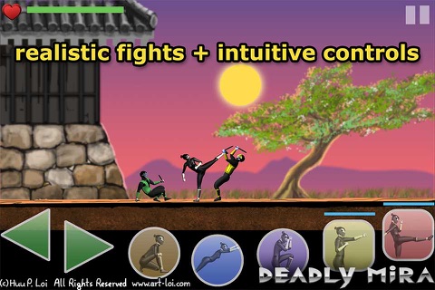Deadly Mira: Ninja Fighting Lite screenshot 2